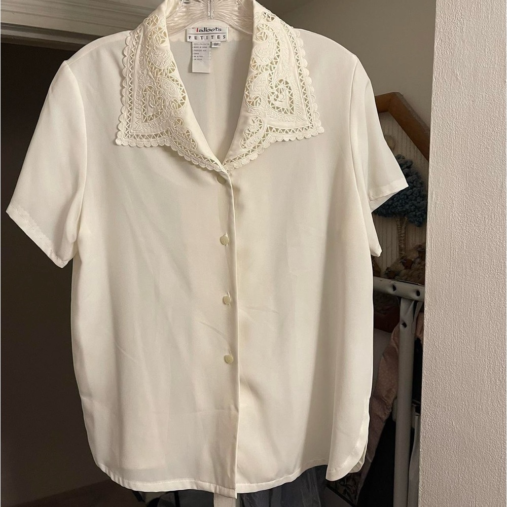 Petite Cutout Blouse